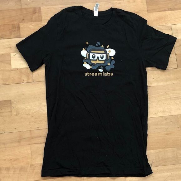 Streamlabs Twitch Streaming Mens Cotton T Shirt Size M - Picture 1 of 1